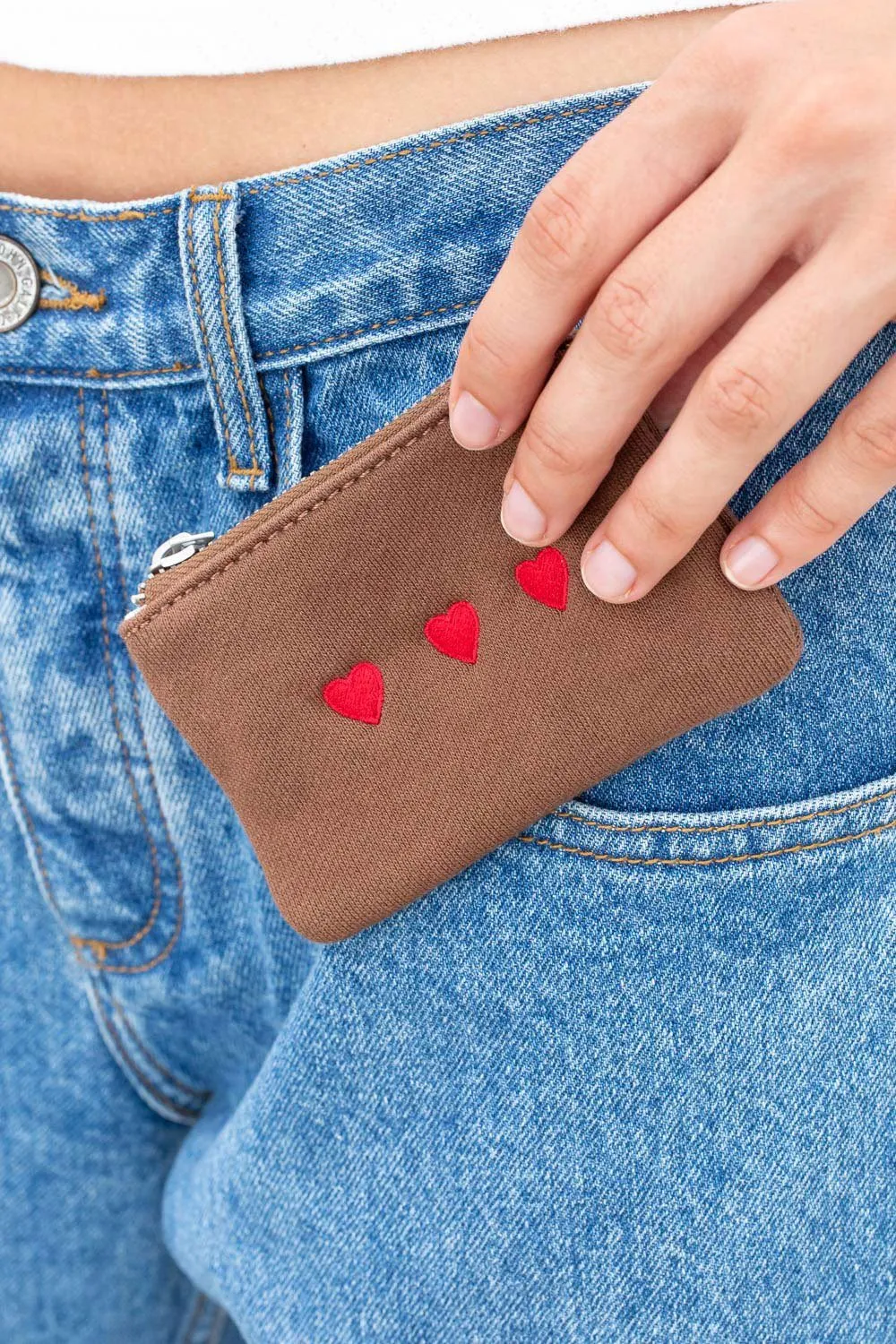 Three Heart Coin Purse