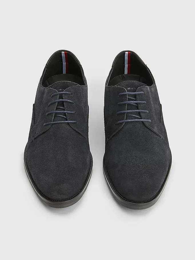 Tommy Hilfiger MENS Signature Suede Shoe Navy