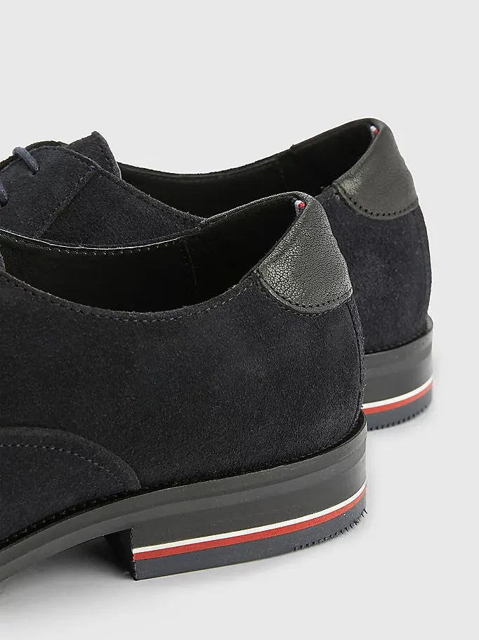 Tommy Hilfiger MENS Signature Suede Shoe Navy