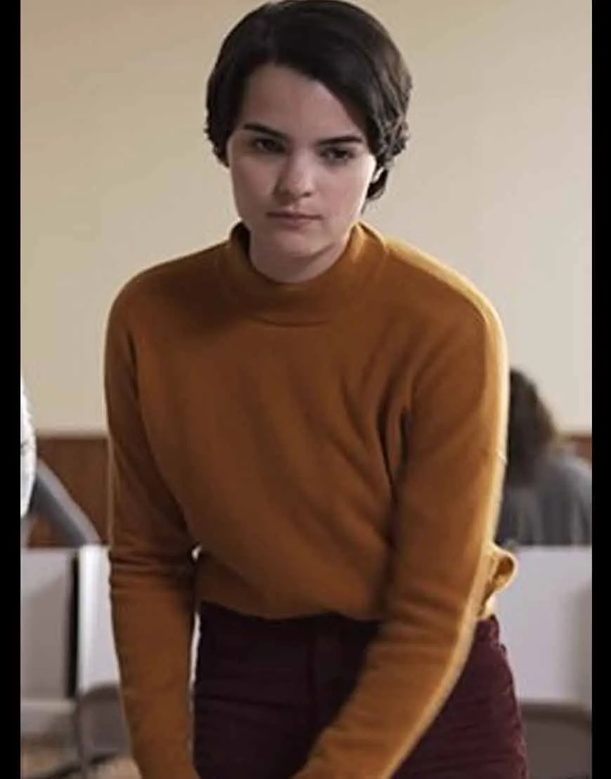 Trinkets Brianna Hildebrand Brown Sweater | Get 40% OFF