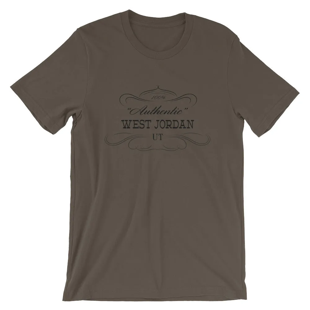 Utah - West Jordan UT - Short-Sleeve Unisex T-Shirt - Authentic