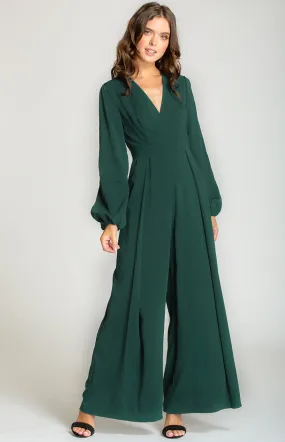 V-Neck Split Sleeve Jumpsuit (SJP310-2A) 