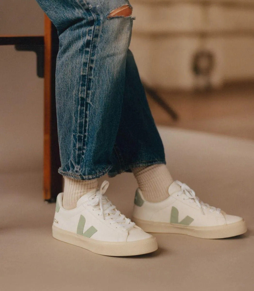 Veja Sneakers Campo Chfree leather extra white matcha