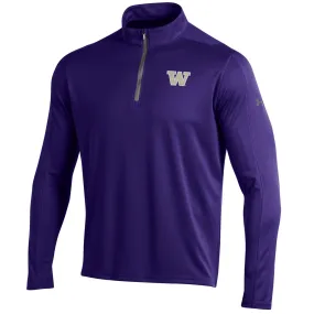 Washington Huskies Under Armour Purple Golf Loose 1/4 Zip LS Pullover