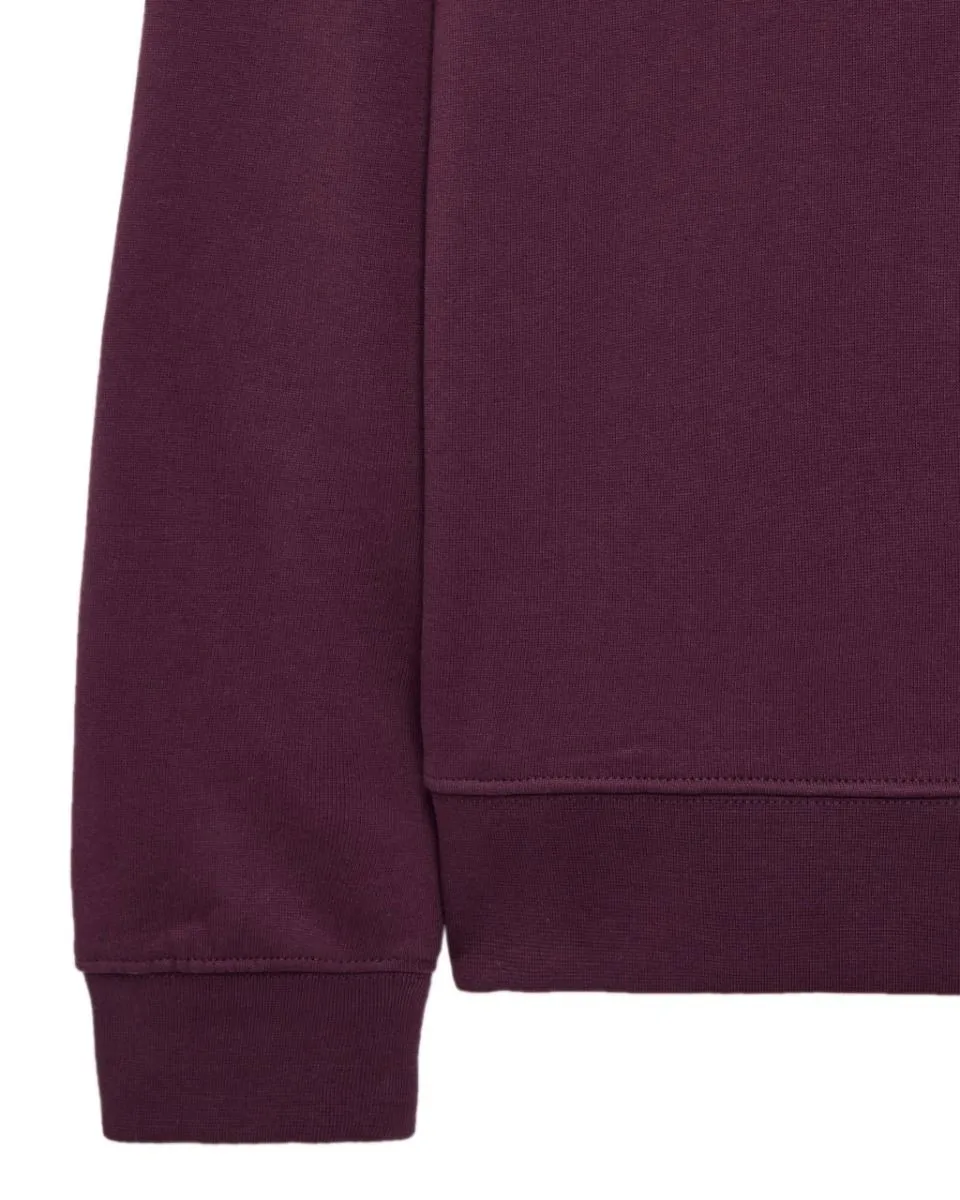 Weekend Offender Ferrer Badge Crew Neck Sweatshirts Acai Berry