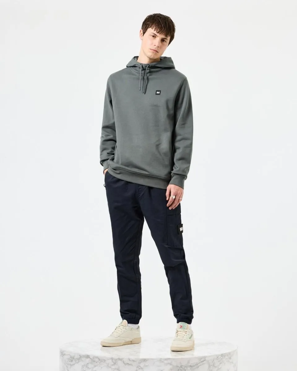 Weekend Offender Ribbe Overhead Badge Hooded Sweatshirts Zinc