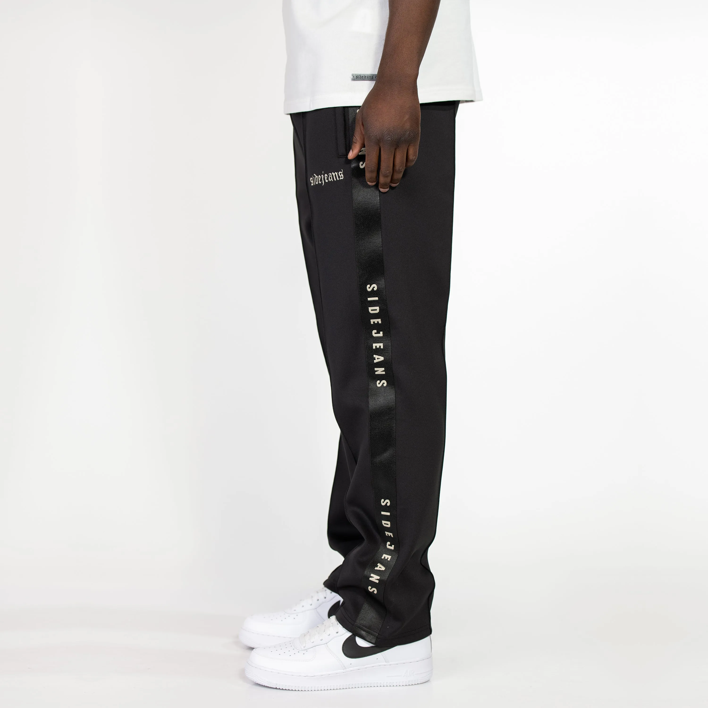 WIDE SIDEJEANS TRACKPANTS