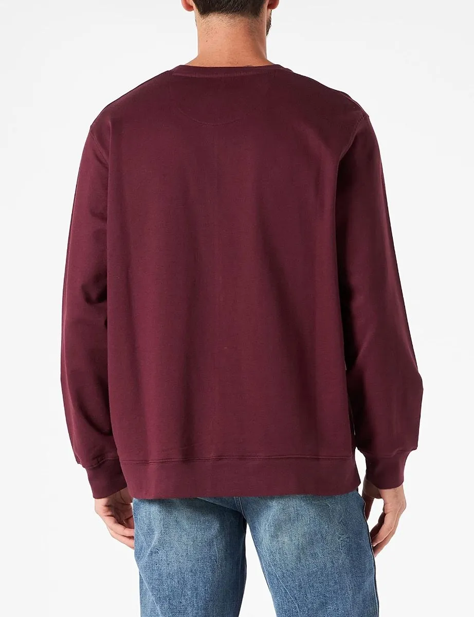 Wrangler Logo Crew Neck Sweatshirts Winetasting