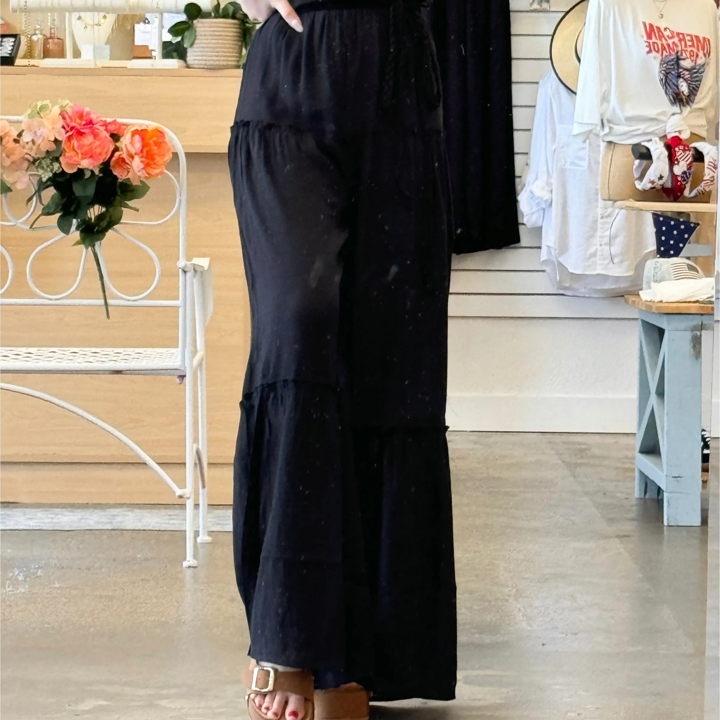 Wynn Smocked Jumpsuit Black